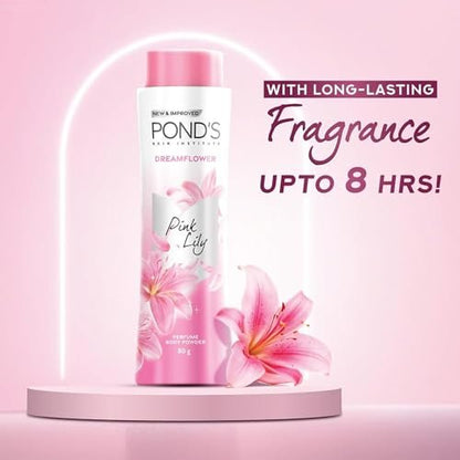 Pond's Dream Flower Magic Talc - 80g (3.52 oz) Dusting Powder for Soft, Fragrant Skin