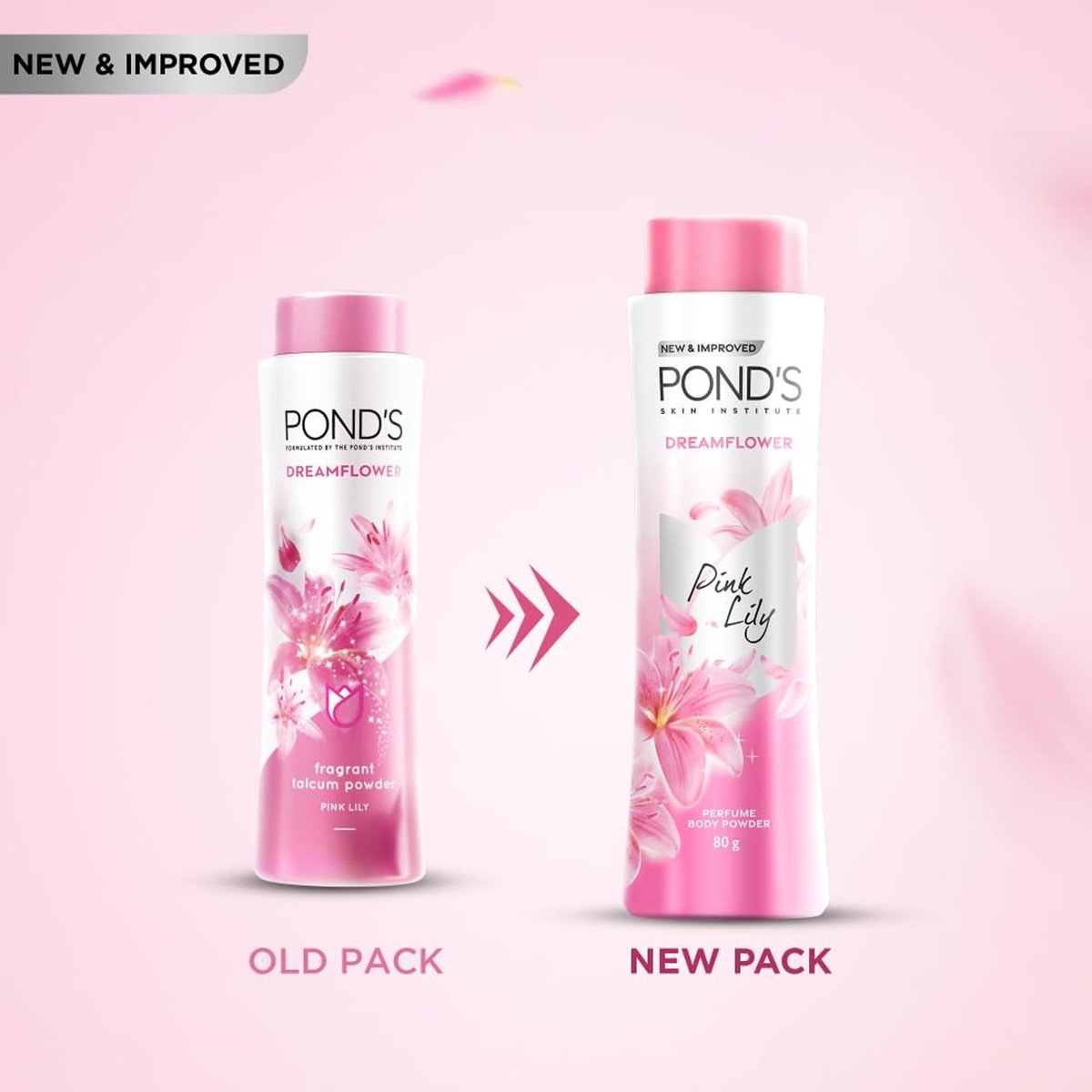 Pond's Dream Flower Magic Talc - 80g (3.52 oz) Dusting Powder for Soft, Fragrant Skin - görsel 3