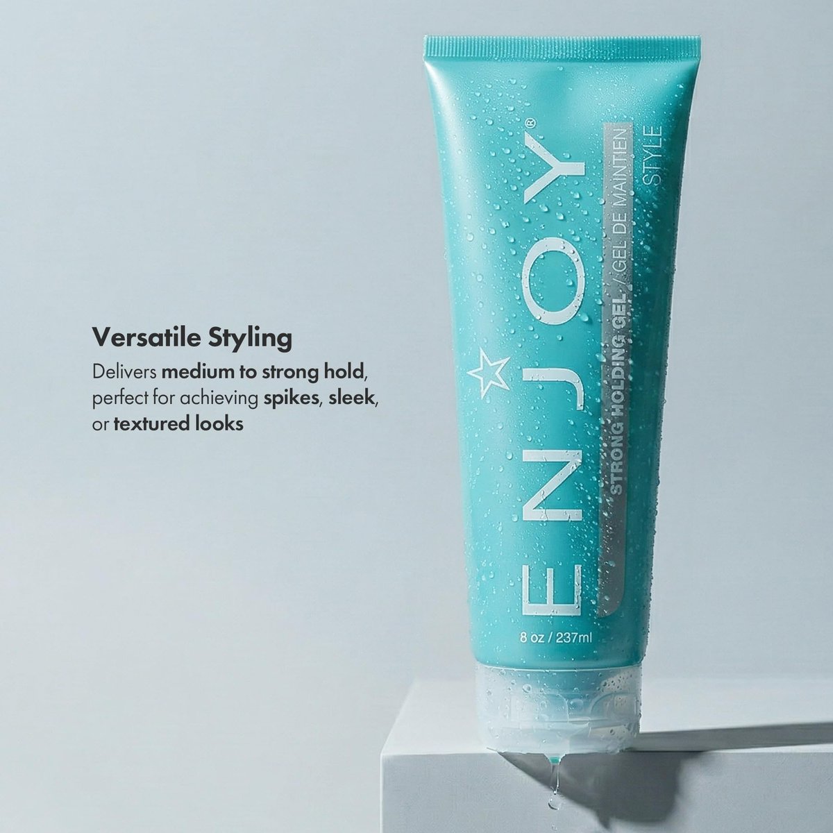 Enjoy Strong Holding Gel – Alcohol-Free Styling Gel with Medium to Strong Hold & Volume Boost, 8 oz Avelisse