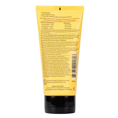 The Naked Bee Vitamin C Face & Body Sunscreen SPF 30 - Moisturizing Sunblock with Sunflower Oil & Aloe, 5.5 oz Avelisse