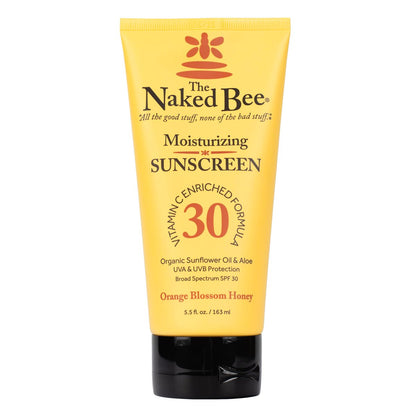 The Naked Bee Vitamin C Face & Body Sunscreen SPF 30 - Moisturizing Sunblock with Sunflower Oil & Aloe, 5.5 oz Avelisse