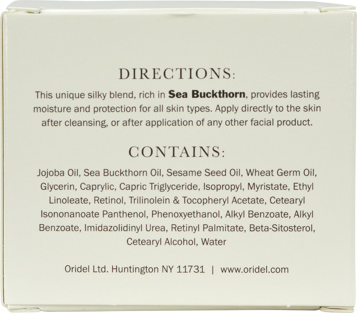 Oridel Silk Day Moisturizing Cream with Sea Buckthorn - 2 oz - görsel 5