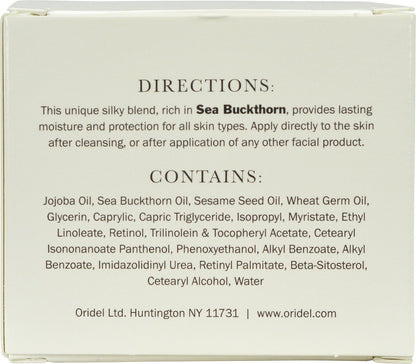 Oridel Silk Day Moisturizing Cream with Sea Buckthorn - 2 oz