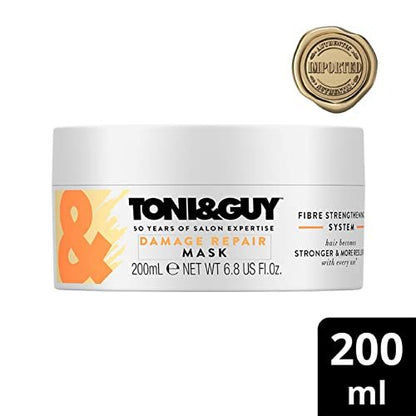 Toni & Guy Damage Repair Mask for Intense Reconstruction – 6.76 oz Unisex Hair Mask