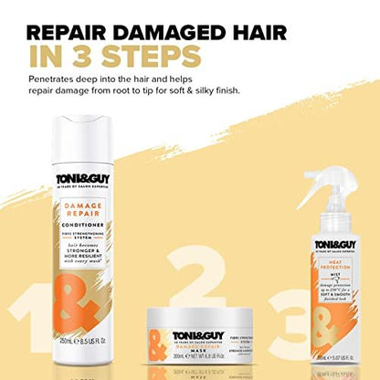 Toni & Guy Damage Repair Mask for Intense Reconstruction – 6.76 oz Unisex Hair Mask