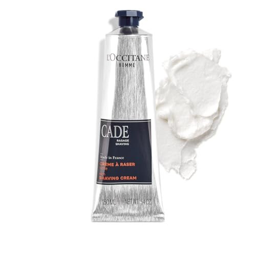L'OCCITANE Cade Shaving Cream – Rich Creamy Foam with Shea Butter for a Smooth, Irritation-Free Shave Avelisse