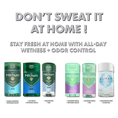 Almay Sensitive Skin Clear Gel Antiperspirant & Deodorant, Fragrance Free, 2.25 oz (Pack of 4)