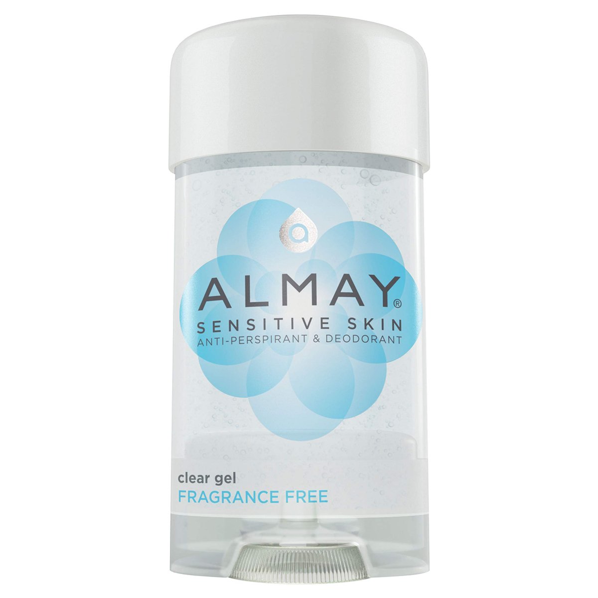 Almay Sensitive Skin Clear Gel Antiperspirant & Deodorant, Fragrance Free, 2.25 oz (Pack of 4) - görsel 1