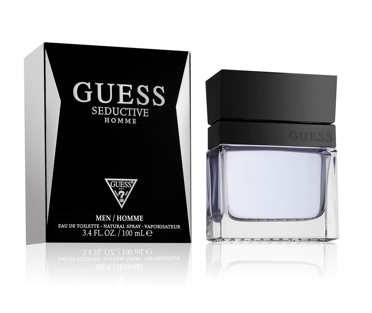 GUESS Seductive Men Eau de Toilette Spray, 3.4 Fl Oz - görsel 1