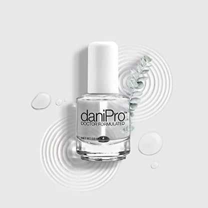 daniPro Doctor-Formulated Clear Base Coat Nail Polish – Strengthening Base Coat with Undecylenic Acid, Biotin & Vitamins for Healthier Nails (0.5 oz, Made in USA) Avelisse