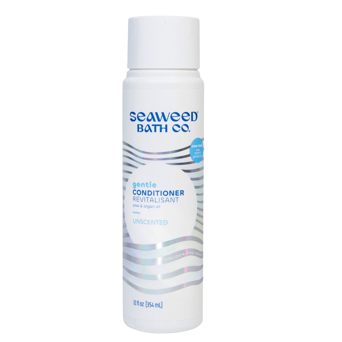 Unscented Gentle Conditioner with Seaweed, Aloe & Argan Oil – 12 oz – The Seaweed Bath Co. Avelisse