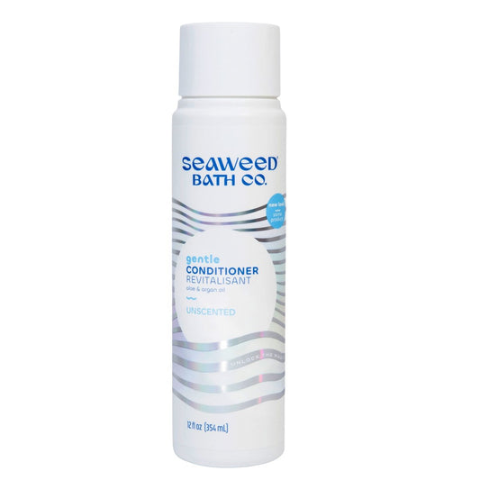 Unscented Gentle Conditioner with Seaweed, Aloe & Argan Oil – 12 oz – The Seaweed Bath Co. Avelisse