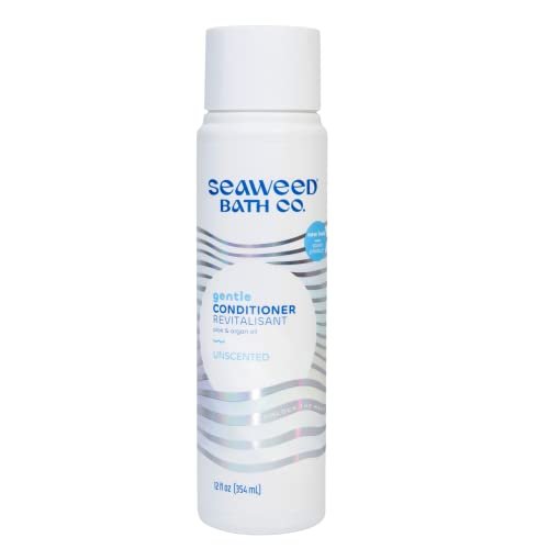 Unscented Gentle Conditioner with Seaweed, Aloe & Argan Oil – 12 oz – The Seaweed Bath Co. Avelisse