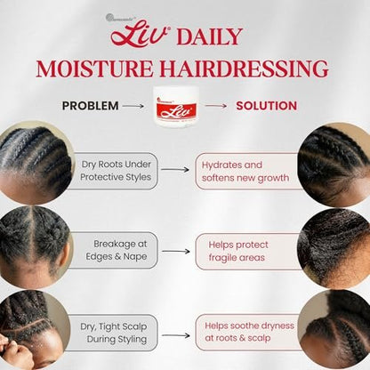 Summit Liv Crème Hairdressing and Conditioner 3.75 oz - Moisturizing Daily Conditioner for All Hair Types