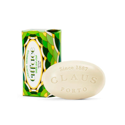 Claus Porto Alface Green Leaf Body Soap – Energizing, Cleansing, Nourishing Handcrafted Soap for Men & Women (150g | 5.3 oz)