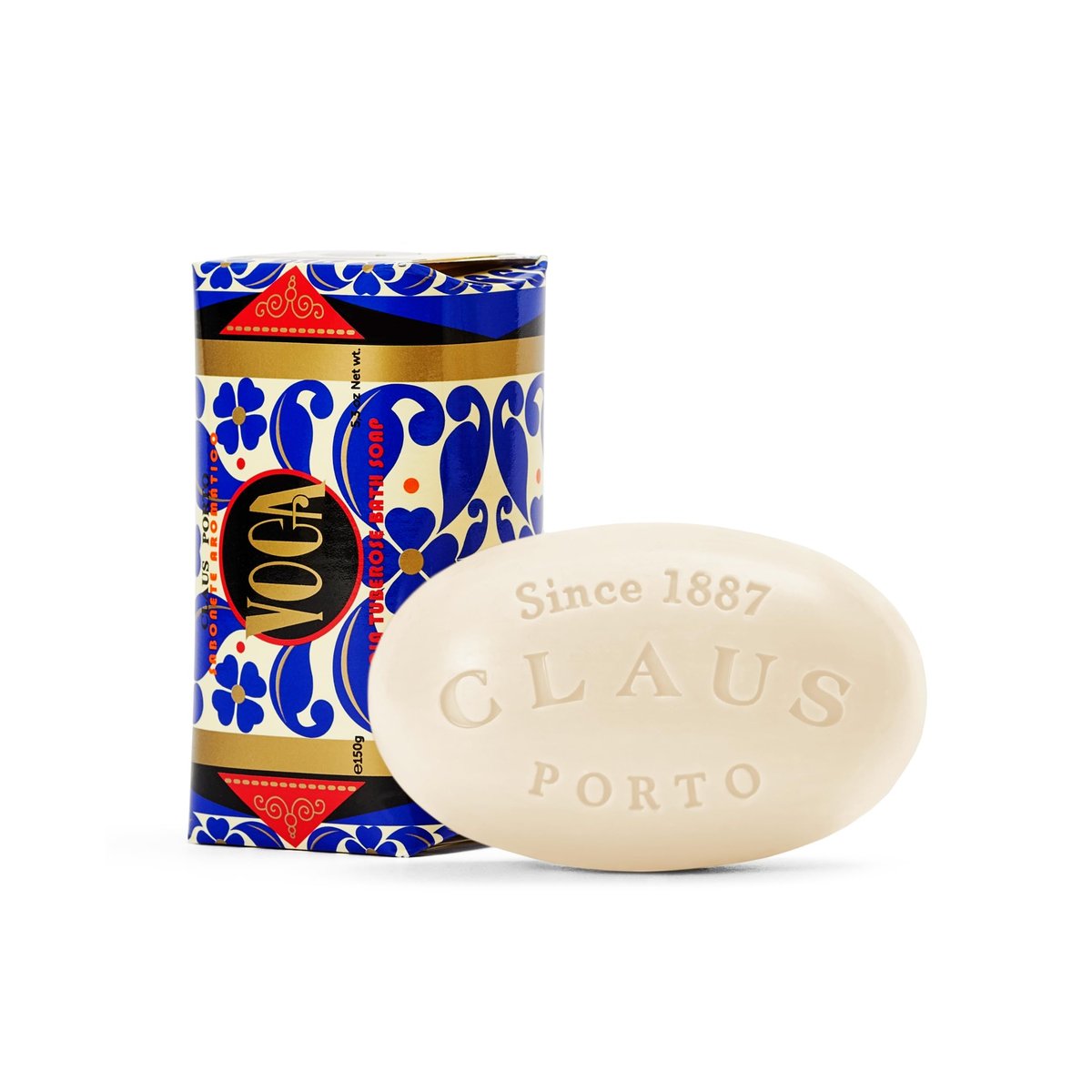 Claus Porto Voga Acacia Tuberose Body Soap - Handcrafted Floral Bar for Men & Women (150g / 5.3 oz) Avelisse