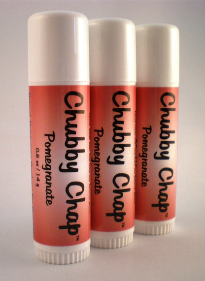 Chubby Chap Pomegranate Lip Balm - 0.5 oz Moisturizing Protection
