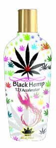 BLACK HEMP 12X Accelerator Tanning Lotion - 8.5 oz. - Intensify Your Tan with Natural Hemp Oil - görsel 1