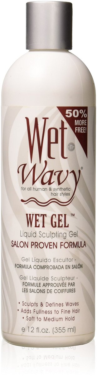 Wet n Wild Wet n Wavy Wet Gel Liquid Sculpting Gel, 12 oz - Salon Proven Formula for Defined Waves & Curls - görsel 1