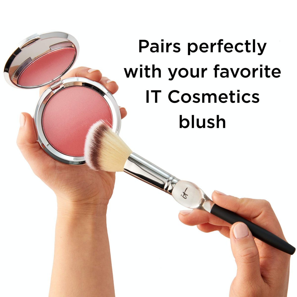 IT Cosmetics Heavenly Luxe French Boutique Blush Brush #4 - Angled Blush Brush for Cheeks - Liquid & Powder Blush Brush Avelisse