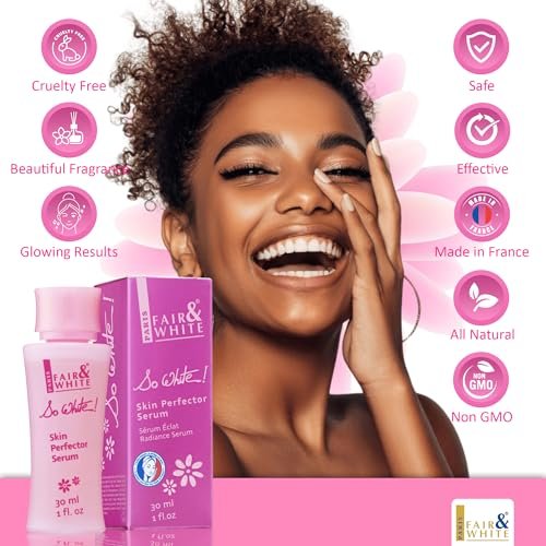 FAIR & WHITE So White Skin Brightening Serum 30ml - With Kojic Acid and Castor Oil for Face, Elbows, Knees, Feet Avelisse