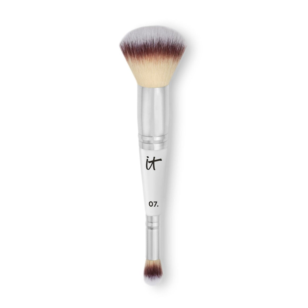 IT Cosmetics Heavenly Luxe Complexion Perfection Brush #7 - Dual-Ended Premium Makeup Brush for Foundation, Concealer & Contour, Ultra-Soft Synthetic Fibers, Airbrush Finish, Pro-Hygienic, Cruelty-Free Avelisse