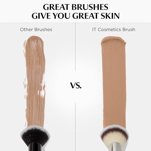 IT Cosmetics Heavenly Luxe Complexion Perfection Brush #7 - Dual-Ended Premium Makeup Brush for Foundation, Concealer & Contour, Ultra-Soft Synthetic Fibers, Airbrush Finish, Pro-Hygienic, Cruelty-Free Avelisse