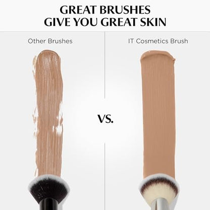 IT Cosmetics Heavenly Luxe Complexion Perfection Brush #7 - Dual-Ended Premium Makeup Brush for Foundation, Concealer & Contour, Ultra-Soft Synthetic Fibers, Airbrush Finish, Pro-Hygienic, Cruelty-Free Avelisse