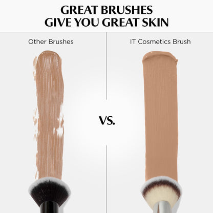 IT Cosmetics Heavenly Luxe Complexion Perfection Brush #7 - Dual-Ended Premium Makeup Brush for Foundation, Concealer & Contour, Ultra-Soft Synthetic Fibers, Airbrush Finish, Pro-Hygienic, Cruelty-Free Avelisse