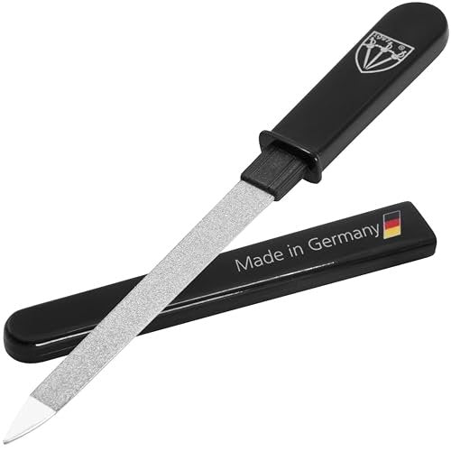 3 Swords Germany Double Sided Sapphire Metal Pocket Nail File – Fine & Coarse – Made in Solingen, Germany - görsel 2