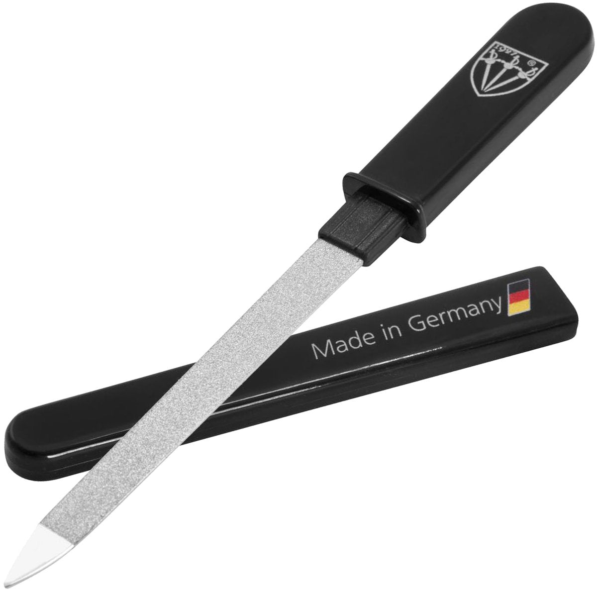 3 Swords Germany Double Sided Sapphire Metal Pocket Nail File – Fine & Coarse – Made in Solingen, Germany - görsel 1