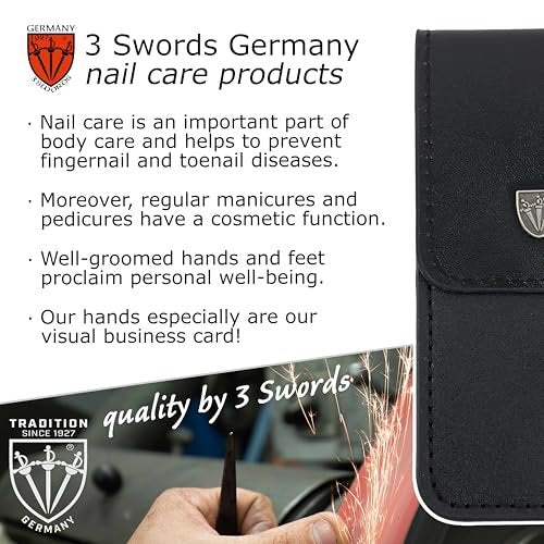 3 Swords Germany Double Sided Sapphire Metal Pocket Nail File – Fine & Coarse – Made in Solingen, Germany - görsel 14