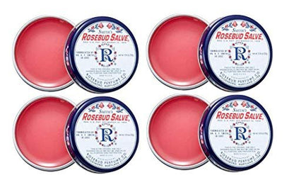 Smith's Rosebud Salve Tin .8 oz (Pack of 4) - Multipurpose Lip Balm & Moisturizer Avelisse