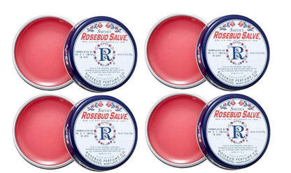 Smith's Rosebud Salve Tin .8 oz (Pack of 4) - Multipurpose Lip Balm & Moisturizer Avelisse