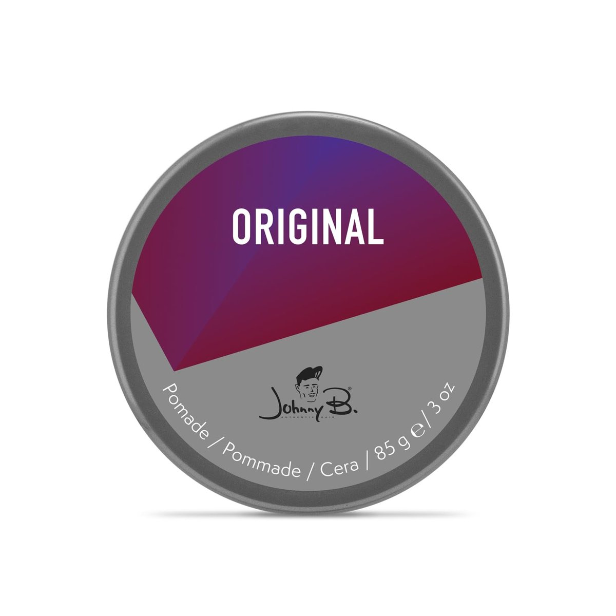 JOHNNY B. Original Oil-Based Professional Pomade for Men – Gluten-Free, 3 oz. Avelisse