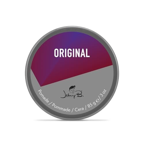 JOHNNY B. Original Oil-Based Professional Pomade for Men – Gluten-Free, 3 oz. Avelisse