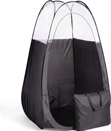 Naked Sun XL Portable Spray Tan Tent – Extra Large Pop Up Tent for Professional Tanning, Heavy Duty Fabric Mobile Spray Room with Carrying Bag & Easy Clean Floor - Black Avelisse