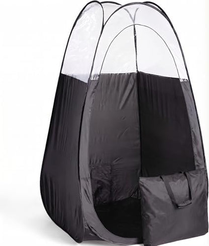 Naked Sun XL Portable Spray Tan Tent – Extra Large Pop Up Tent for Professional Tanning, Heavy Duty Fabric Mobile Spray Room with Carrying Bag & Easy Clean Floor - Black Avelisse