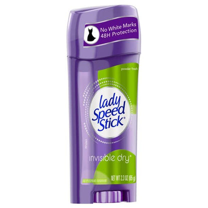 Lady Speed Stick Deodorant Powder Fresh Invisible Dry 2.3 Ounce (3 Pack) – Antiperspirant for Women