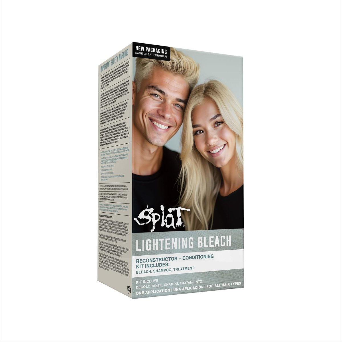 Splat Lightening Bleach Kit - 1 Application, Lifts 3-5 Levels, Vegan & Cruelty Free Hair Bleach Kit with Oxide, Bleach Powder, Shampoo & Deep Reconstructor Conditioner - görsel 2