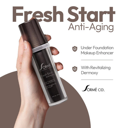 Sormé Fresh Start Under Foundation Makeup Enhancer – Anti-Aging Primer for Mature Skin, Hydrating Face Primer for Normal & Dry Skin, 25 ml with Dermaxyl Avelisse