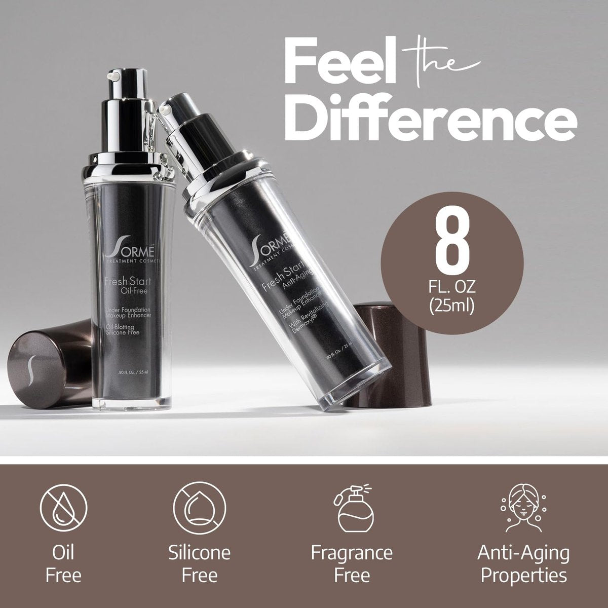 Sormé Fresh Start Under Foundation Makeup Enhancer – Anti-Aging Primer for Mature Skin, Hydrating Face Primer for Normal & Dry Skin, 25 ml with Dermaxyl Avelisse