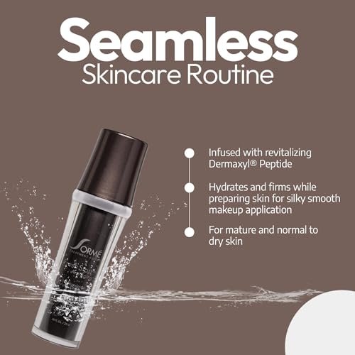 Sormé Fresh Start Under Foundation Makeup Enhancer – Anti-Aging Primer for Mature Skin, Hydrating Face Primer for Normal & Dry Skin, 25 ml with Dermaxyl Avelisse