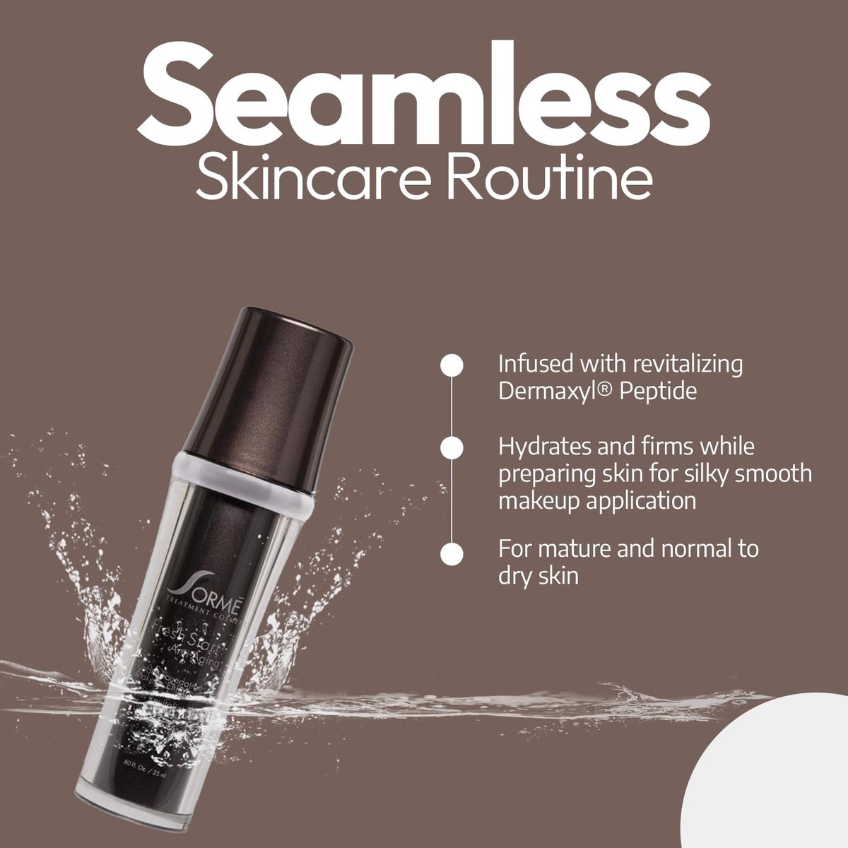 Sormé Fresh Start Under Foundation Makeup Enhancer – Anti-Aging Primer for Mature Skin, Hydrating Face Primer for Normal & Dry Skin, 25 ml with Dermaxyl Avelisse