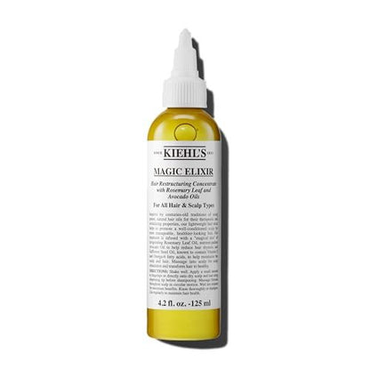 Kiehl's Magic Elixir Scalp & Hair Oil Treatment - Moisturizing Pre-Shampoo Treatment with Avocado & Rosemary Oil, Sulfate-Free, All Hair Types, 4.2 fl oz Avelisse