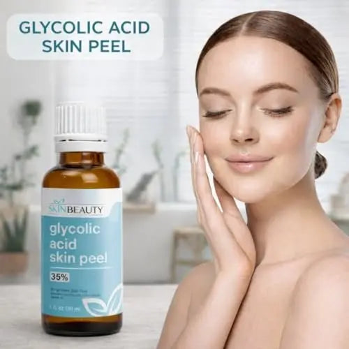 Glycolic Acid 35% Skin Chemical Peel - Buffered - Alpha Hydroxy (AHA) for Acne, Oily Skin, Wrinkles, Blackheads, Large Pores, Dull Skin (1 oz/30 ml) Avelisse