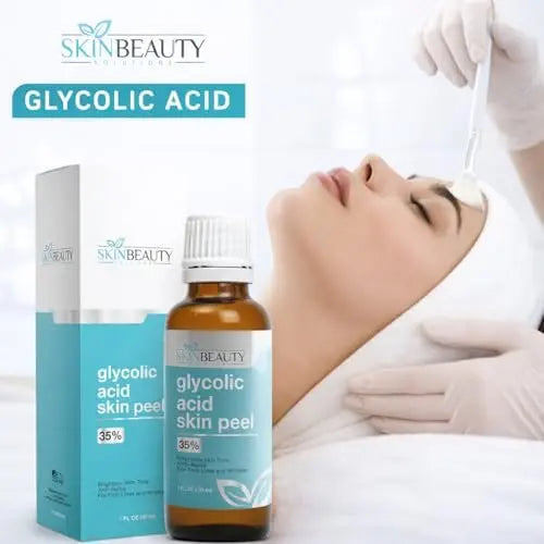 Glycolic Acid 35% Skin Chemical Peel - Buffered - Alpha Hydroxy (AHA) for Acne, Oily Skin, Wrinkles, Blackheads, Large Pores, Dull Skin (1 oz/30 ml) Avelisse