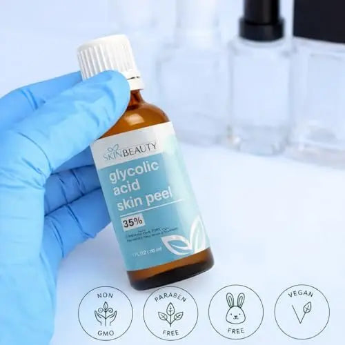 Glycolic Acid 35% Skin Chemical Peel - Buffered - Alpha Hydroxy (AHA) for Acne, Oily Skin, Wrinkles, Blackheads, Large Pores, Dull Skin (1 oz/30 ml) Avelisse