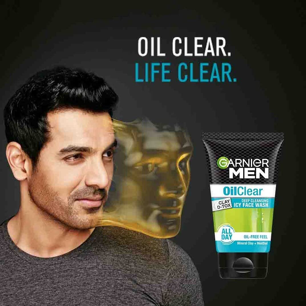 Garnier Men Oil Clear Face Wash, 100g – Deep Cleansing Gel for Oily Skin - görsel 3