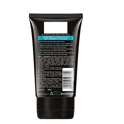 Garnier Men Oil Clear Face Wash, 100g – Deep Cleansing Gel for Oily Skin